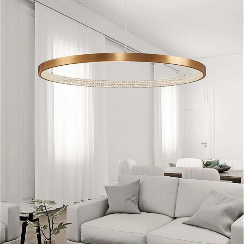 Hängelampe Preston Ø 110cm Gold