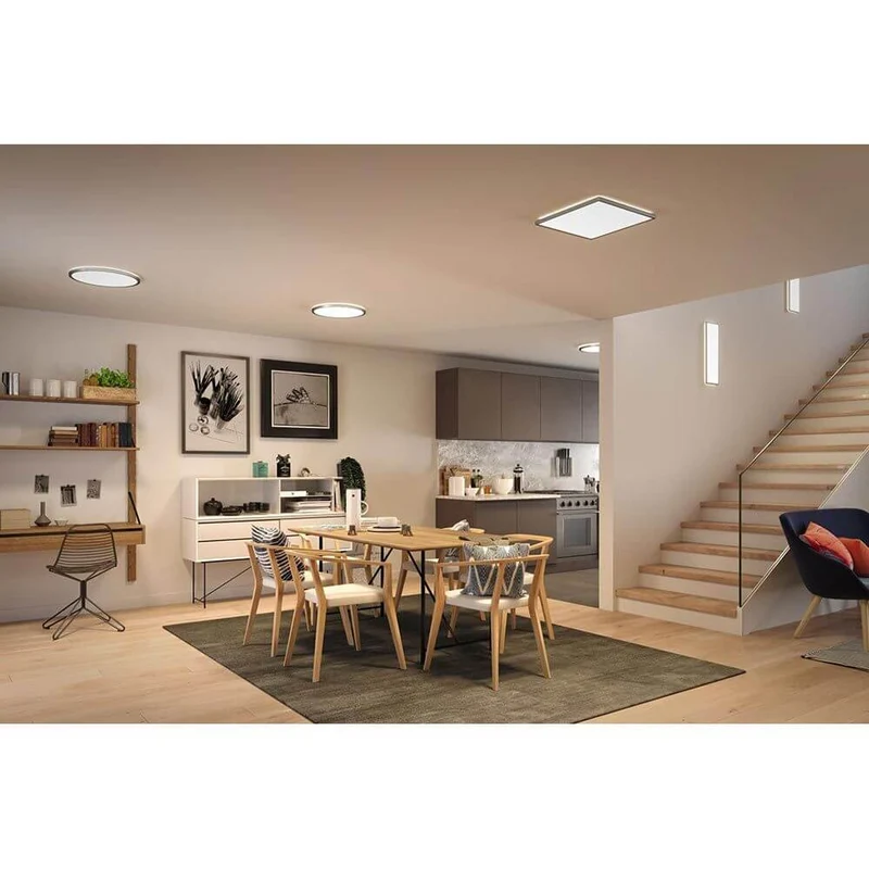LED Panel Atria Shine Rund Chrom-Matt 3 Stufen-Dimmer