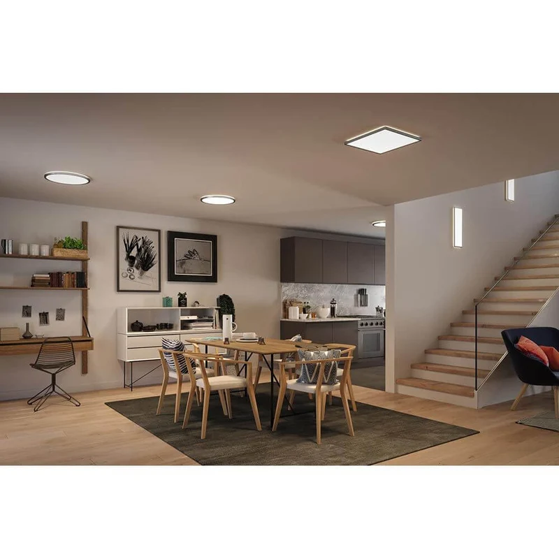 LED Panel Atria Shine Rund Chrom-Matt 3 Stufen-Dimmer