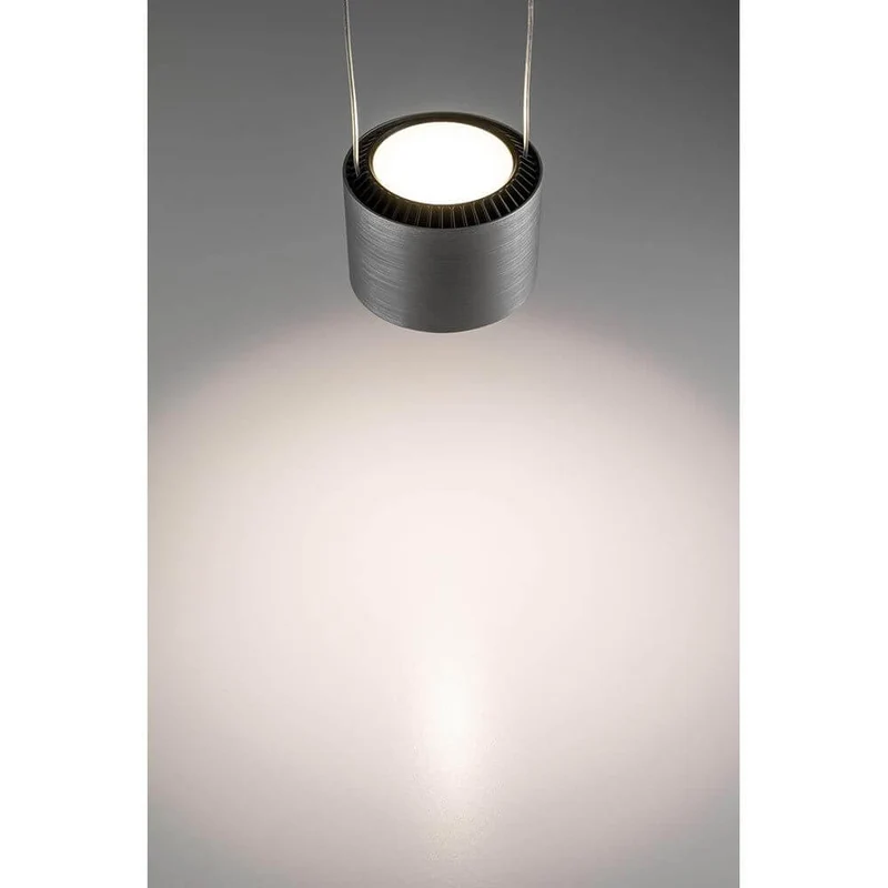 LED Pendelleuchte Aldan Schwarz, Alu-Gebürstet