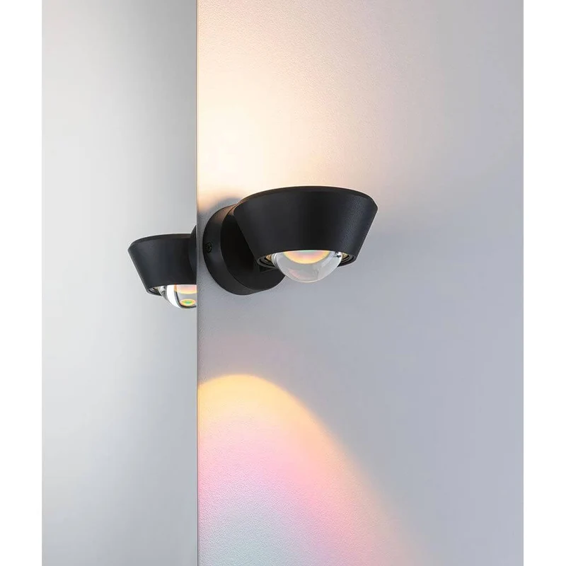 LED Wandleuchte Sabik Dimmbar Schwarz