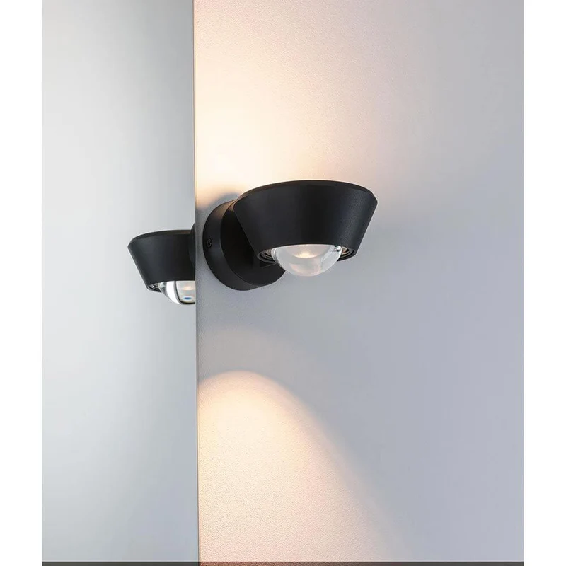 LED Wandleuchte Sabik Dimmbar Schwarz
