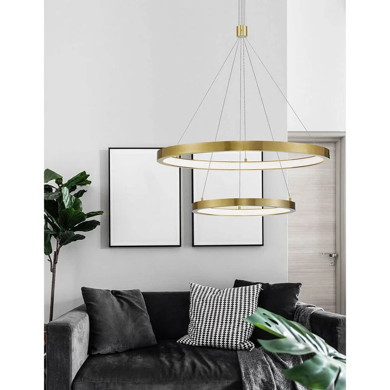 Empatia LED Hängeleuchte Ø 60cm 2 Ringe