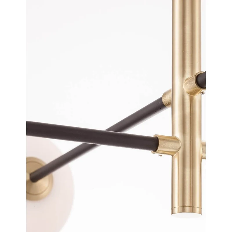 Vitra Hängelampe 4-flammig Metall, Opal Weiß
