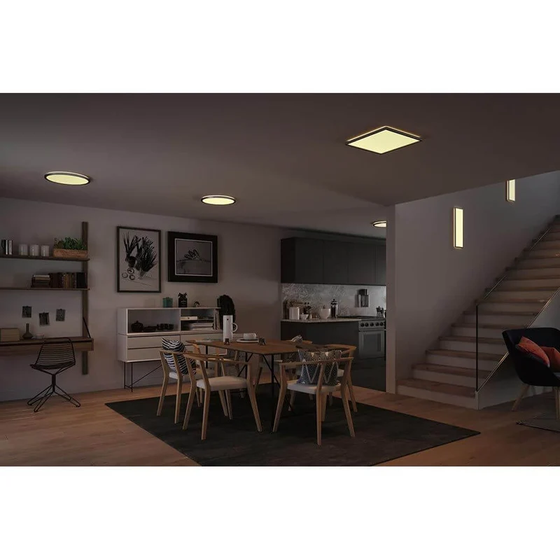 LED Panel Stufen-Dimmbar Atria Shine Eckig Chrom-Matt