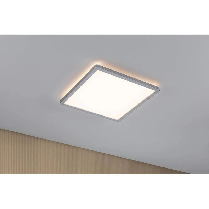 LED Panel Atria Shine Eckig Chrom-Matt 29 x 29cm