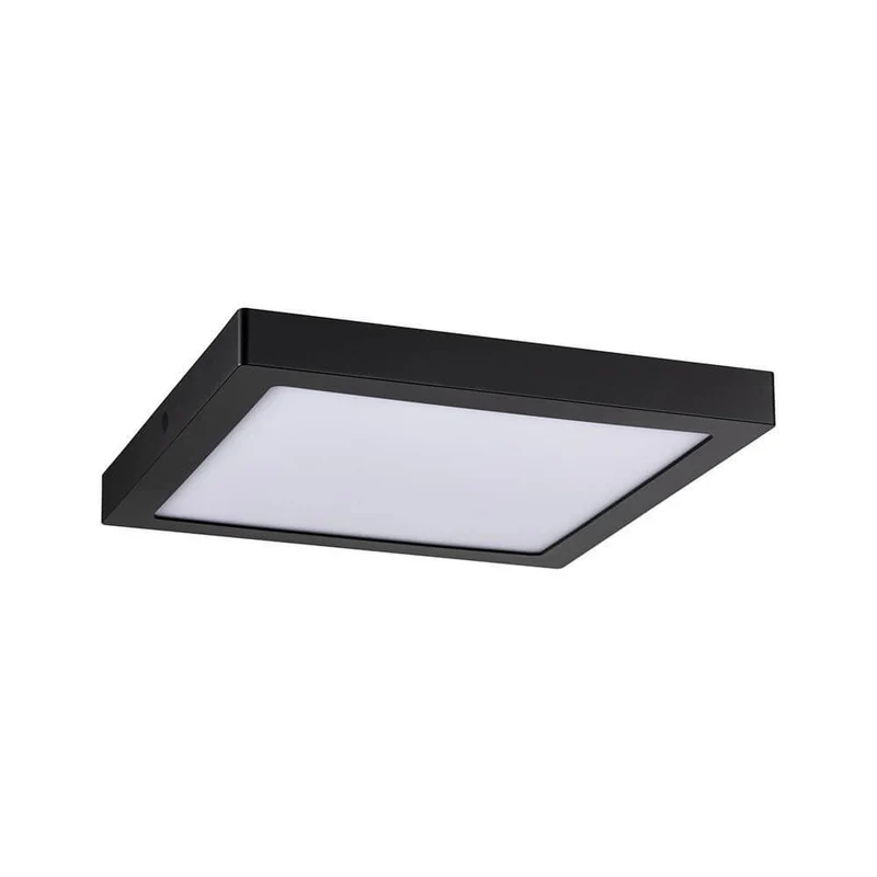 LED Panel Abia Eckig Schwarz-Matt