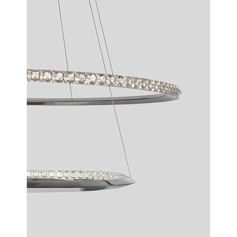 Netuno LED Kristall Hängelampe Ø 80cm