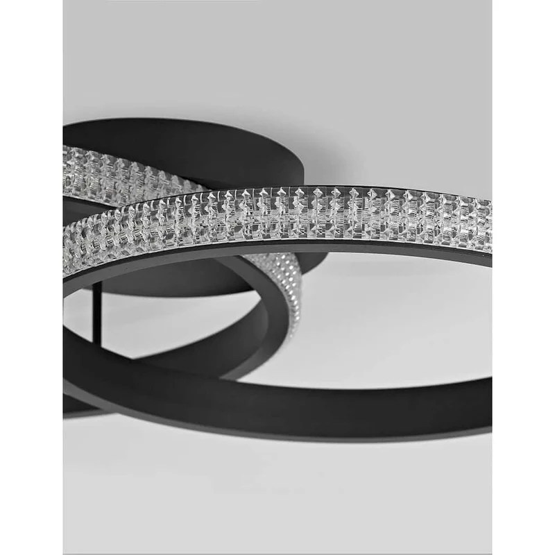 Nager LED Deckenleuchte Sandig-Schwarz