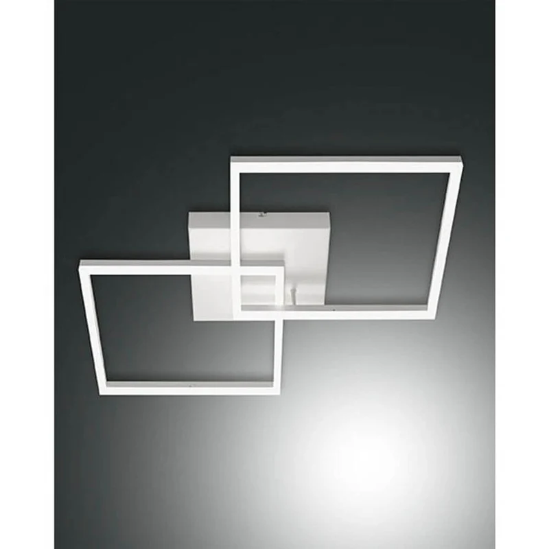 Bard LED Deckenleuchte 2 Quadrate Weiß