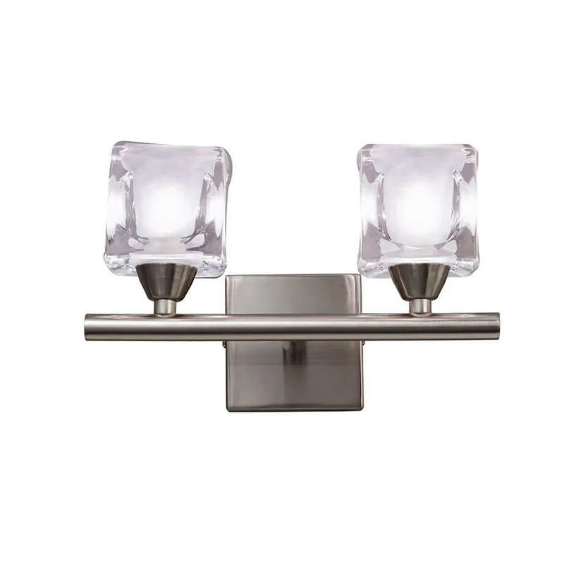 Doppel-Wandlampe Cuadrax Cristal