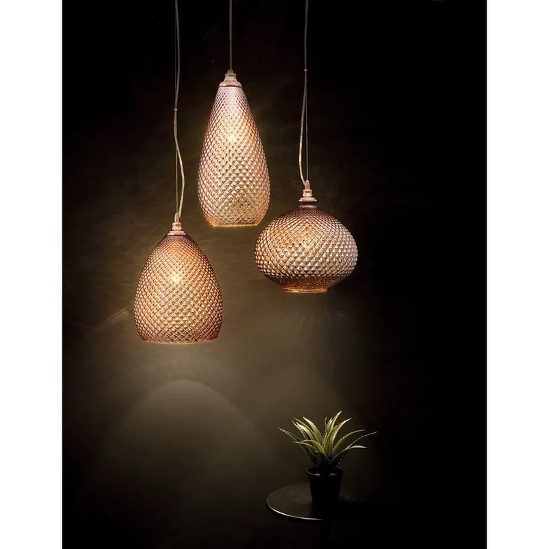 Boho Pendellampe Ø 28cm