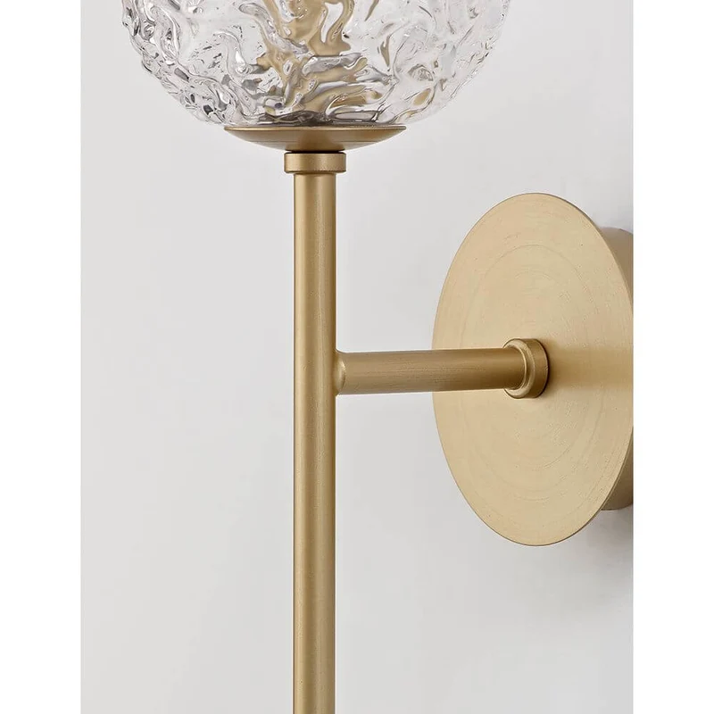 Mirano Kugel Wandlampe Gold, Klar