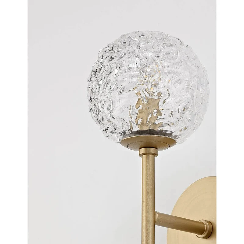 Mirano Kugel Wandlampe Gold, Klar