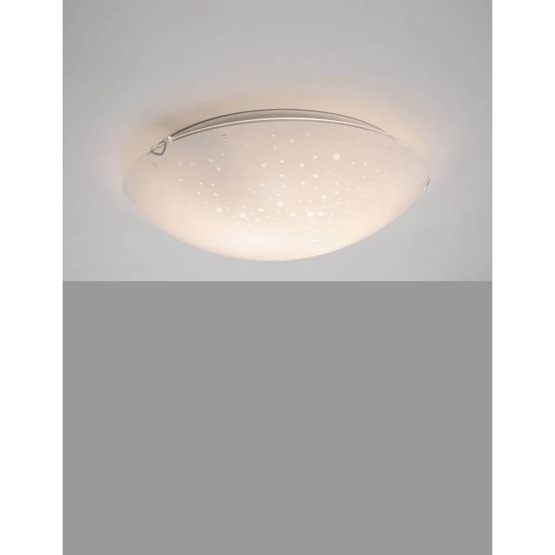 Minori Deckenlampe Ø 40cm Glas Weiß
