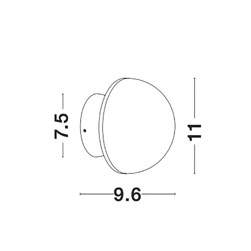 Netune LED Wandleuchte Ø 11cm