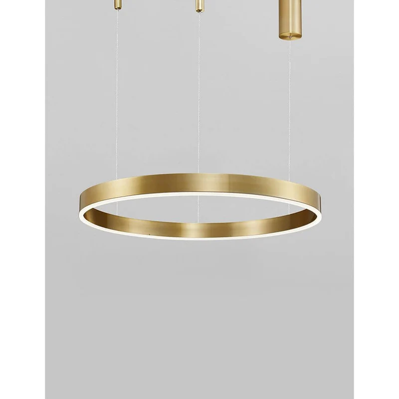 Motif LED Hängelampe Gold