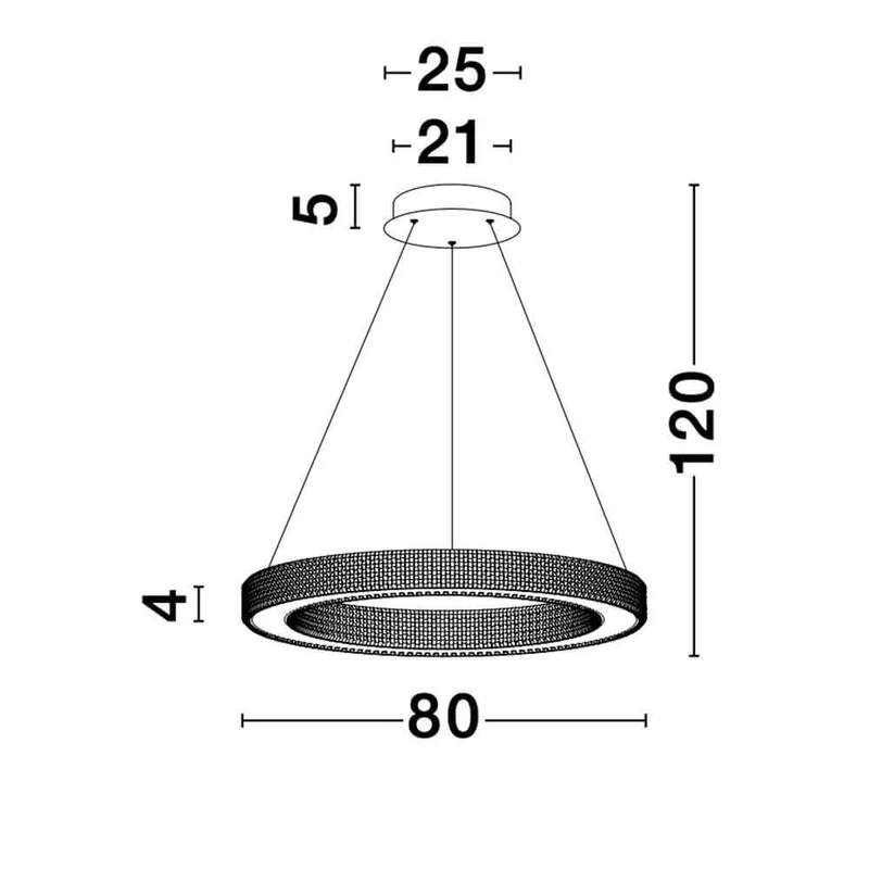 Fiore LED Hängelampe Ø 80cm