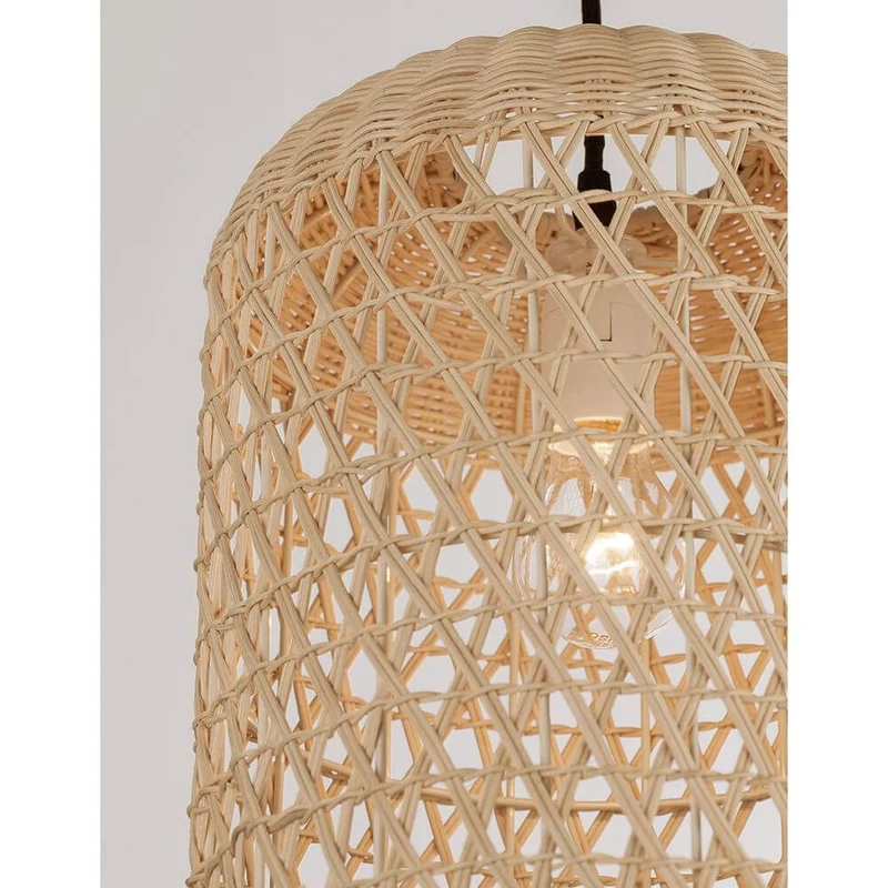Aurora Hängeleuchte aus Naturrattan