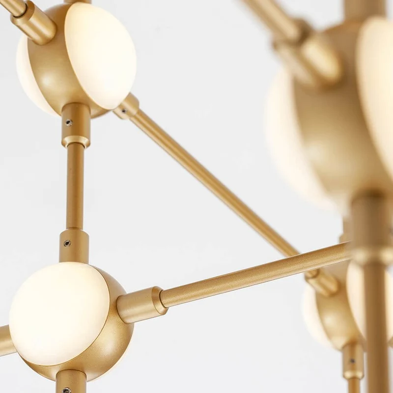 Atomo LED Deckenleuchte Goldfarben