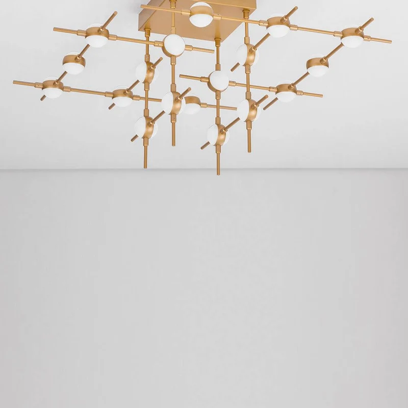 Atomo LED Metall Deckenbeleuchtung Gold
