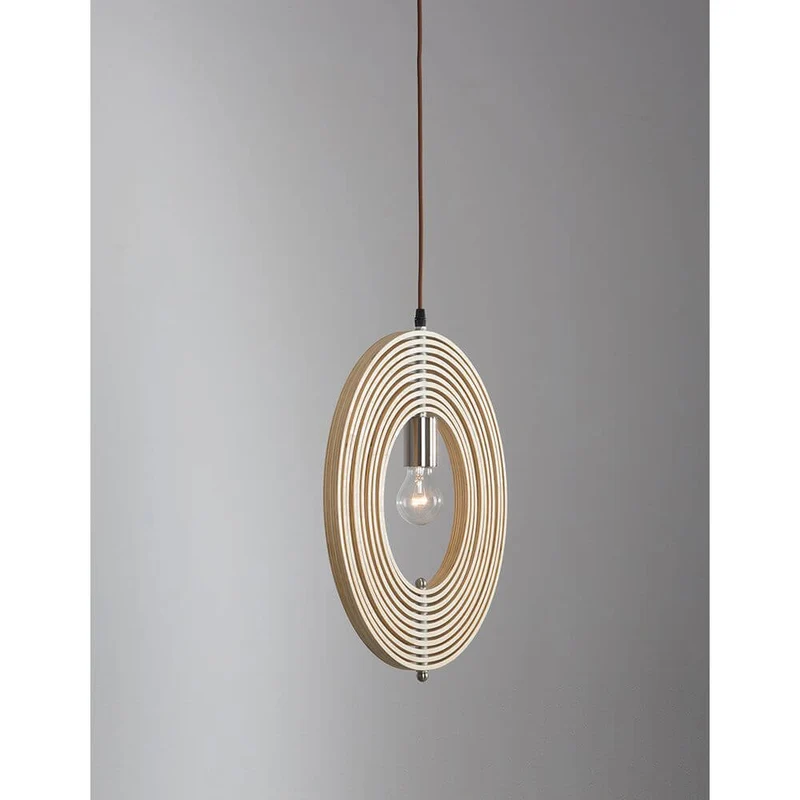 Asco Pendellampe aus Naturholz Ø 43cm