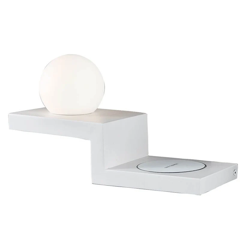 Zanzibar Stufen Kugel-LED-Wandleuchte mit Ladegerät