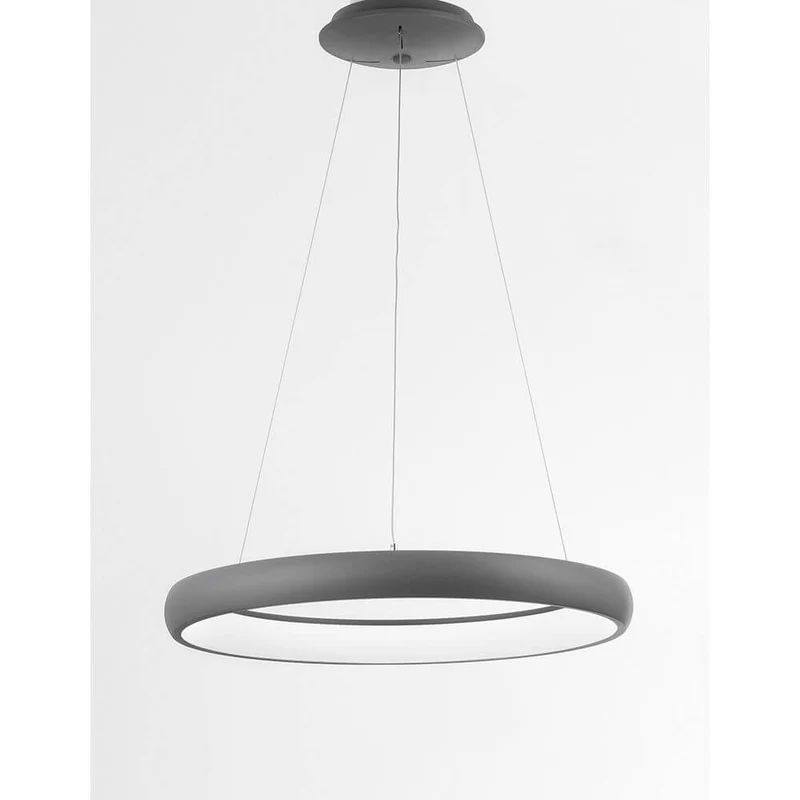 Albi LED Metall Hängeleuchte Grau