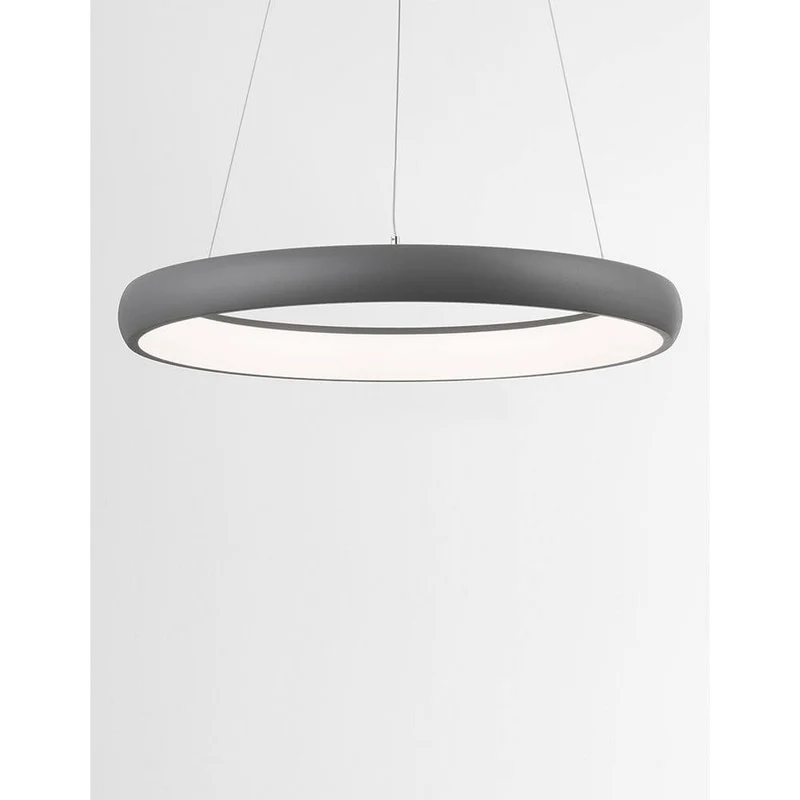 Albi LED Metall Hängeleuchte Grau