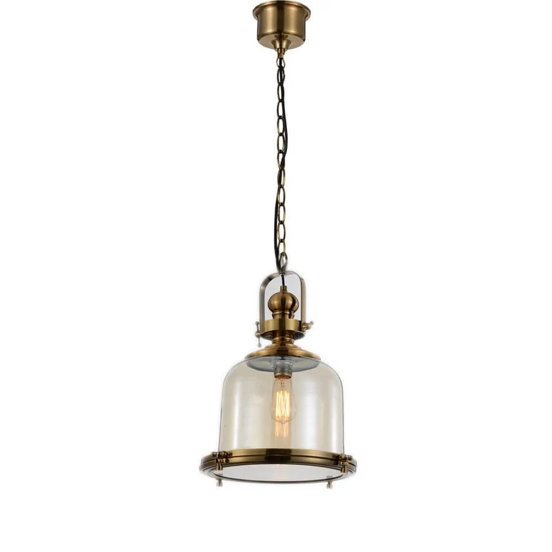 Vintage Pendelleuchte Antikes Messing Zylindrisch