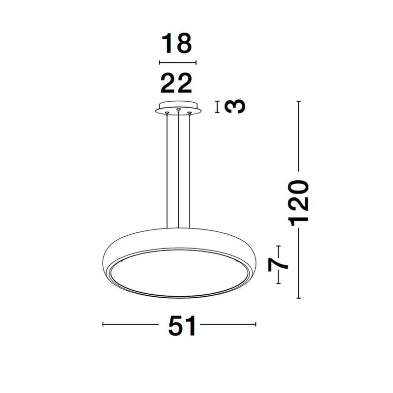 Gap LED Hängelampe Ø 51cm