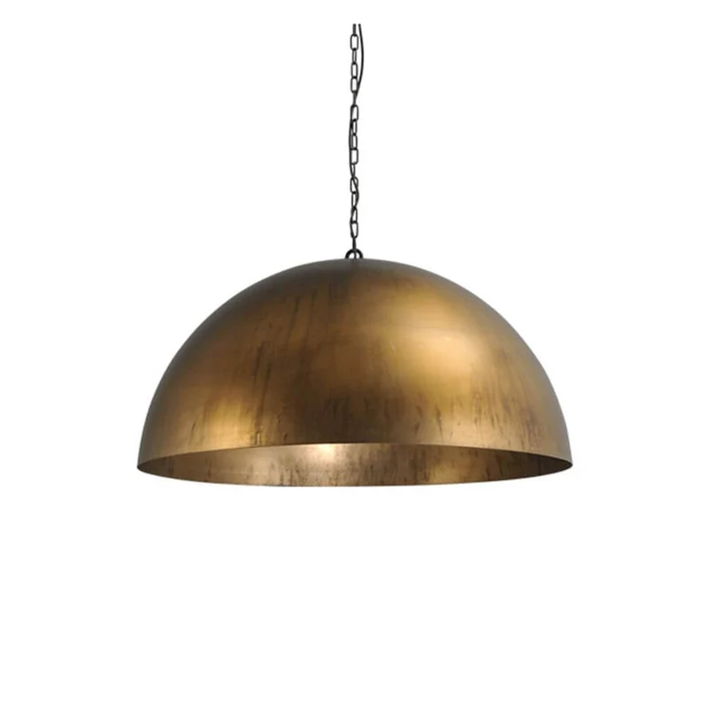 Larino Pendelleuchte mit rustikaler Kette Ø50cm Messing