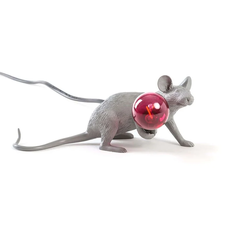 Seletti Mouse Lop LED Tischlampe liegend USB