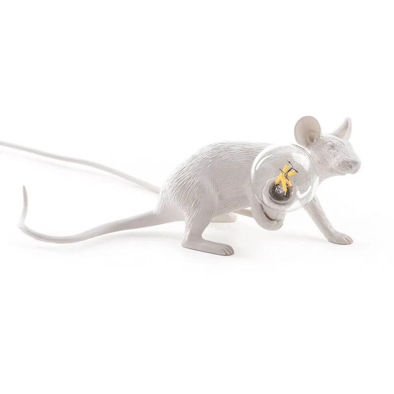 Seletti Mouse Lop LED Tischlampe liegend USB