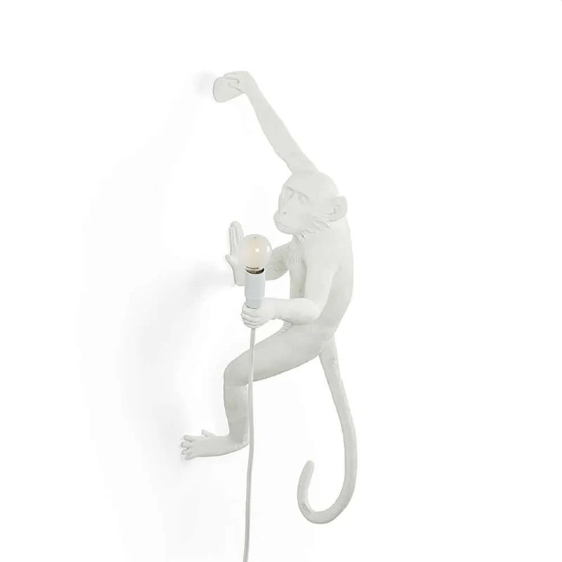 Seletti Monkey Außen-Wandleuchte hängend rechte Hand