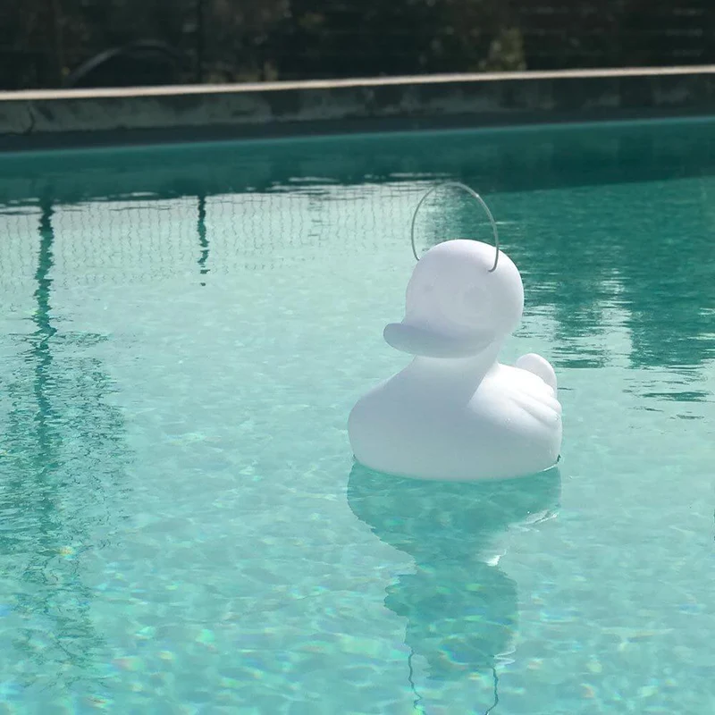 Schwimmfähige Akku-LED-Leuchte Duck-Duck S Weiß