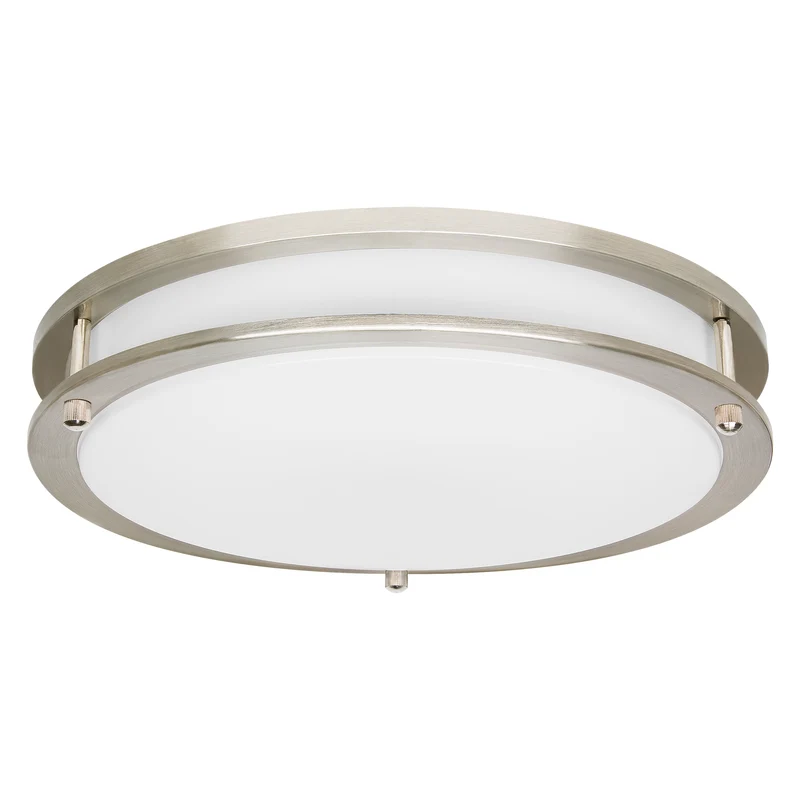 SYLVANIA 12" Flush Mount LED Light Fixture, 25W, 5 CCT Select (2700K - 5000K), Dimmable, 90 CRI, 1800 Lms, with Accessories