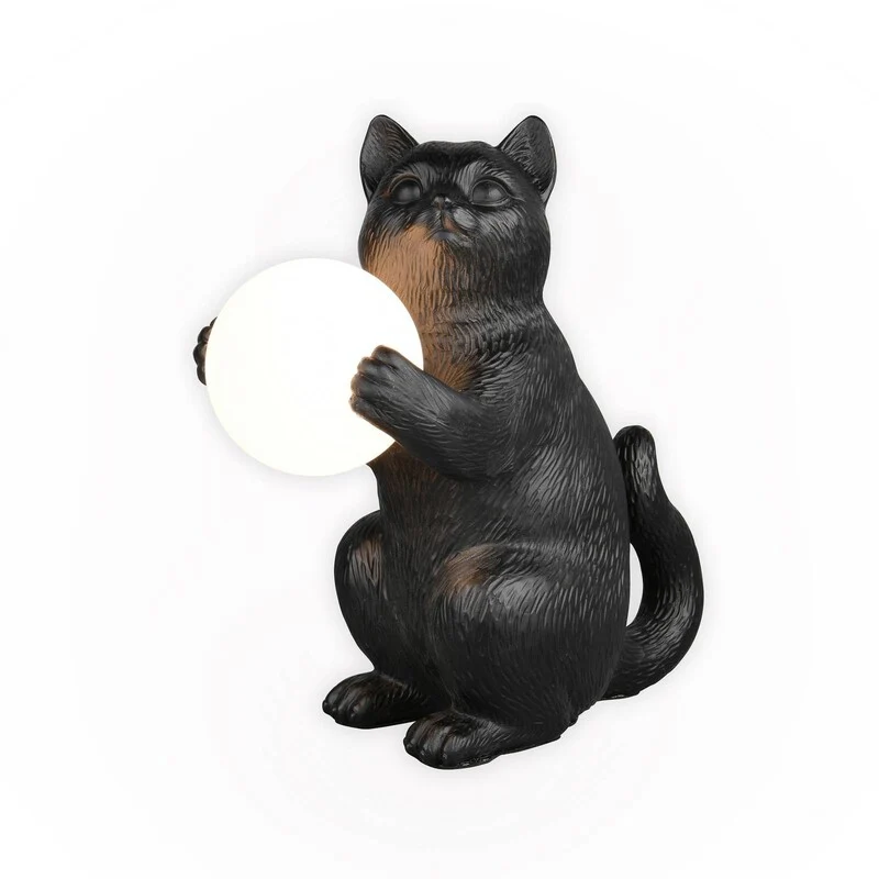 B-Ware Reality Leuchten Tischleuchte GATIO schwarz LED Lampe Leuchte 30x30x16cm