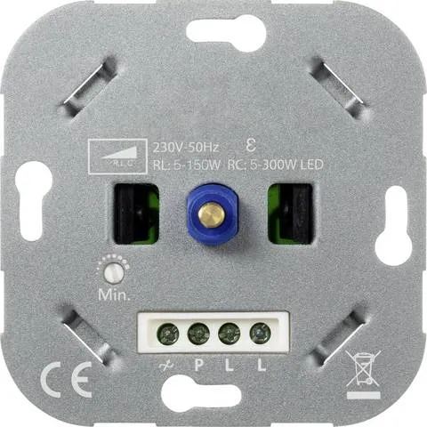 B-Ware Sygonix SY-4697886 Drehdimmer Universal-Dimmer Halogenlampe LED-Lampe Glühlampe