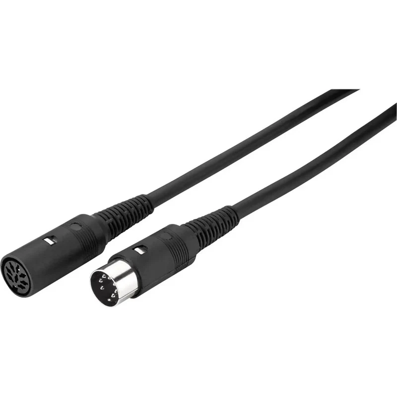 B-Ware JTS MIDI Verlängerungskabel 10m Schwarz MIDI-Male MIDI-Female Audiokabel Kabel