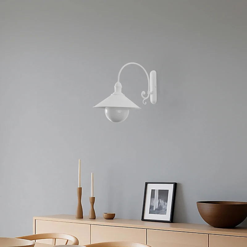 B-Ware Argon Außenwandleuchte Enduro LED Gartenlampe Wandleuchte dimmbar weiß IP44