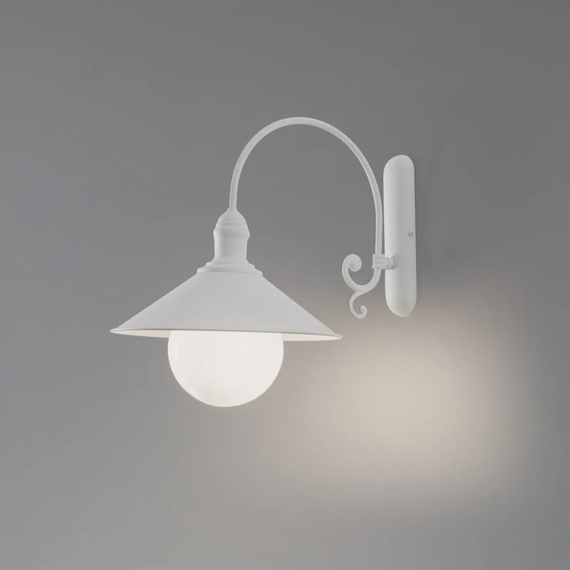 B-Ware Argon Außenwandleuchte Enduro LED Gartenlampe Wandleuchte dimmbar weiß IP44