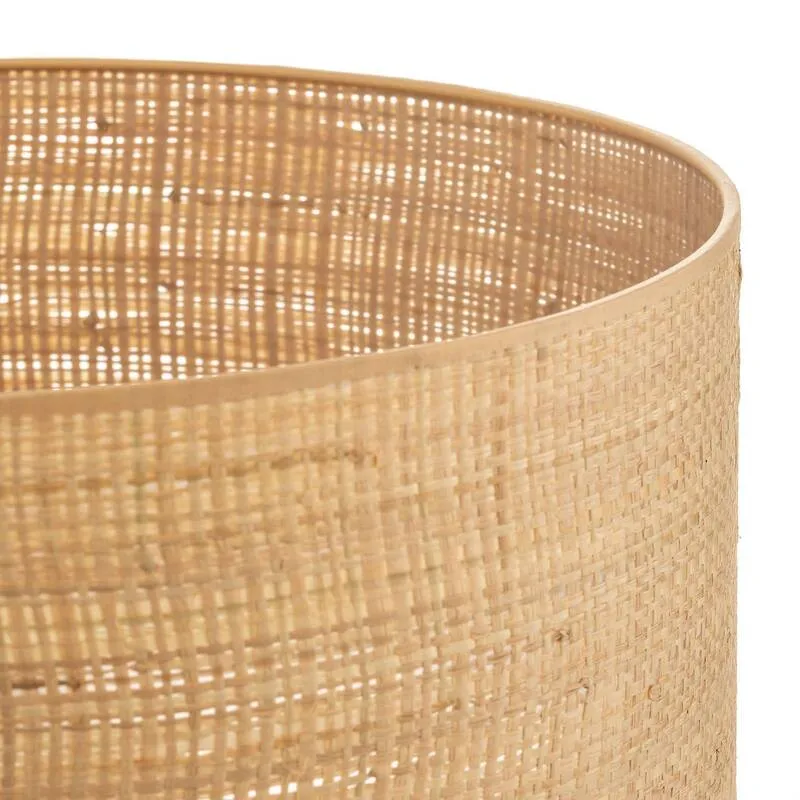 B-Ware Lampenschirm Hängeleuchte Abba E27 Rattan Ø20cm Höhe 15cm Lampe Leuchte braun