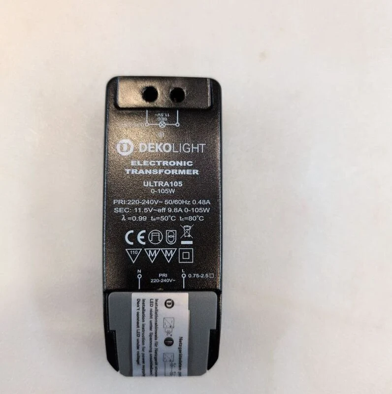 B-Ware Deko Light LED Trafo Konstantspannung dimmbar 105W 9.80A 11.5V schwarz