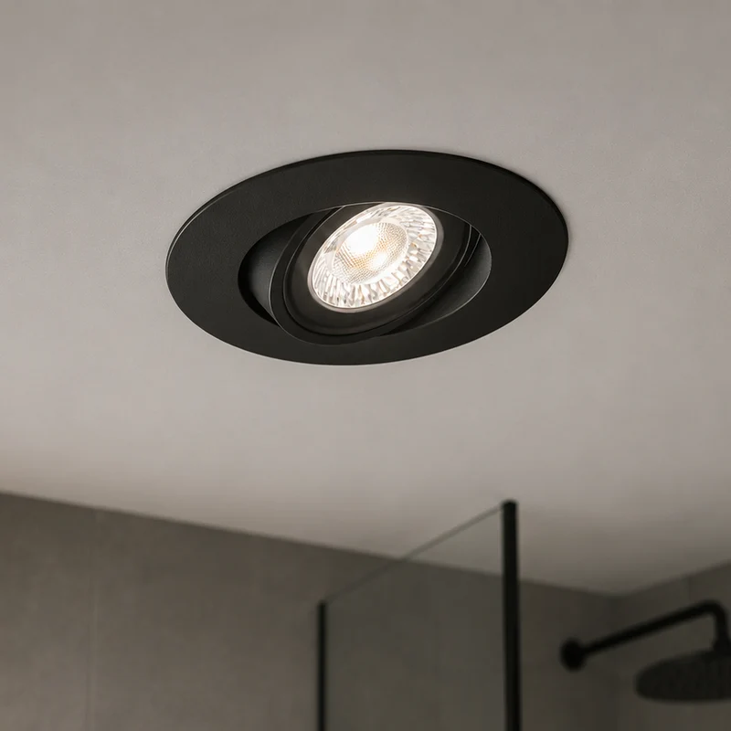 LED Einbaustrahler Extra Flach 4,8W IP20 Schwarz Weiß Schwenkbar CCT 230V