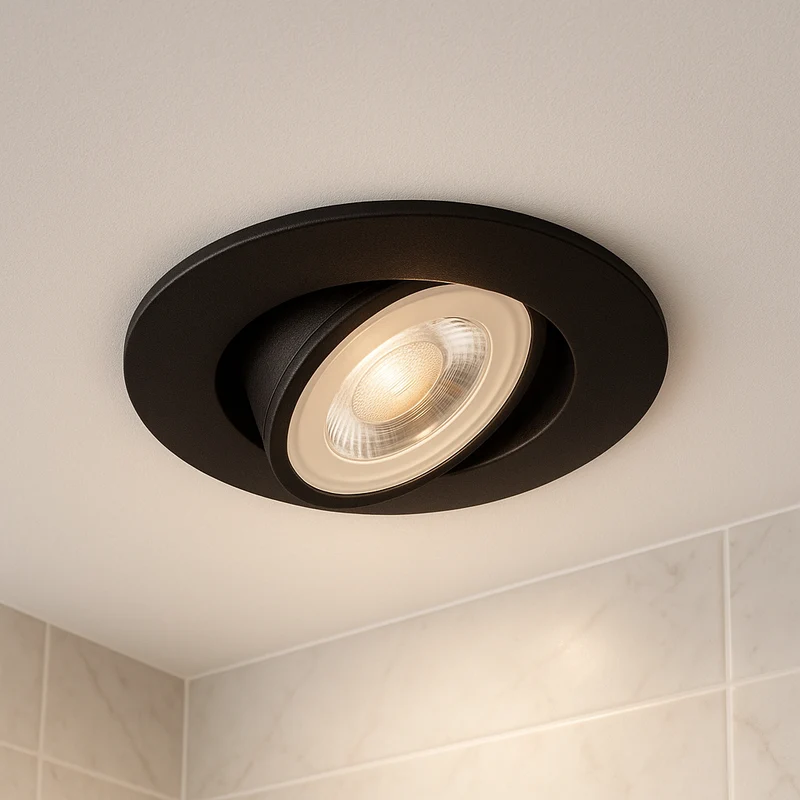 LED Einbaustrahler Extra Flach 4,8W IP20 Schwarz Weiß Schwenkbar CCT 230V