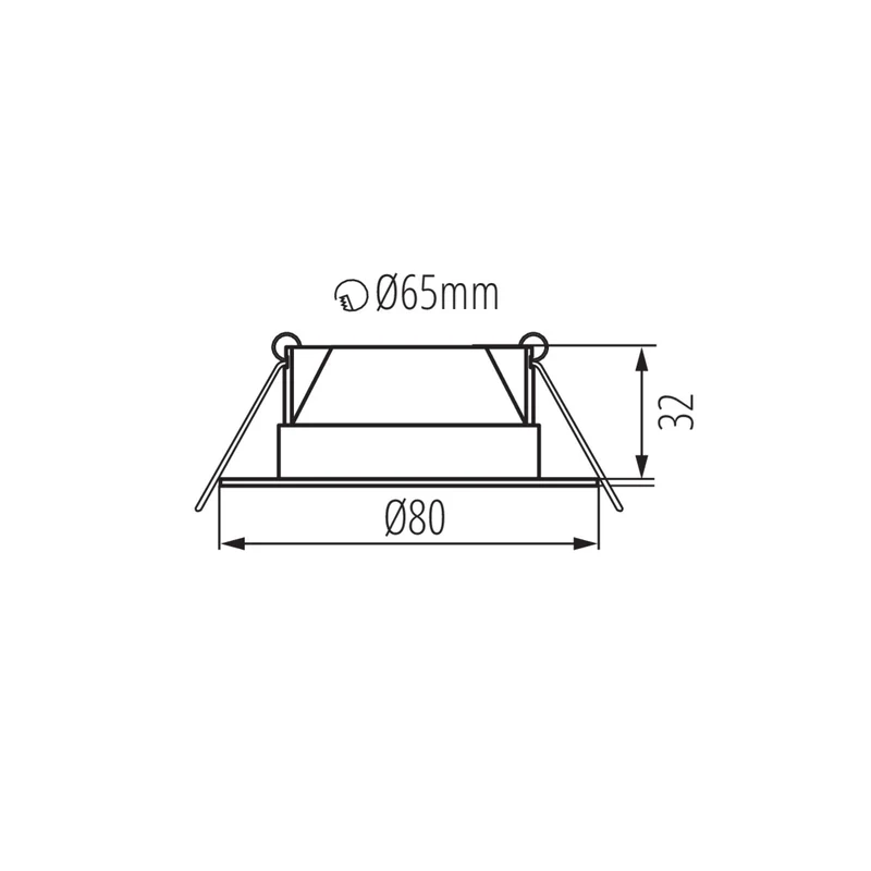 LED Einbaustrahler Extra Flach 4,8W IP20 Schwarz Weiß Schwenkbar CCT 230V
