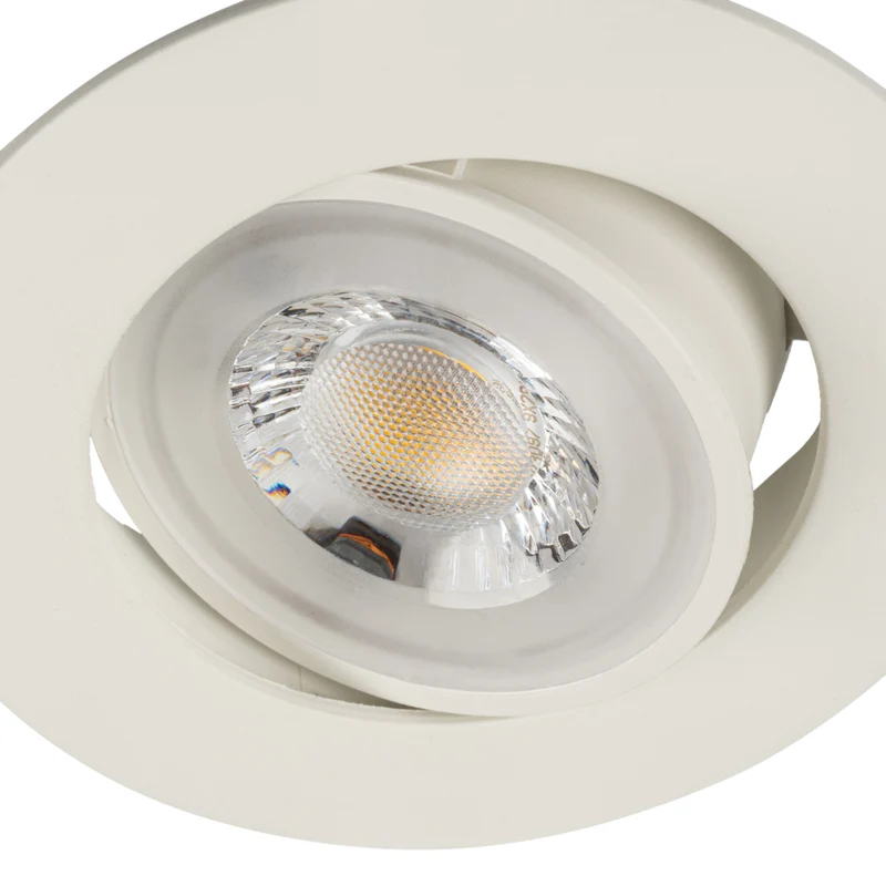 LED Einbaustrahler Extra Flach 4,8W IP20 Schwarz Weiß Schwenkbar CCT 230V