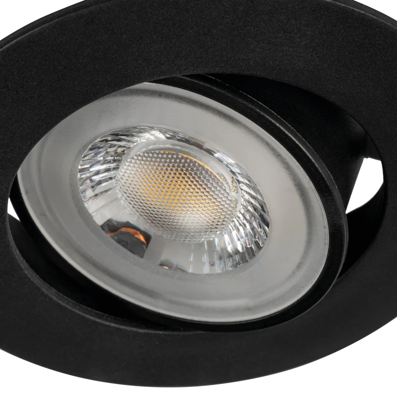 LED Einbaustrahler Extra Flach 4,8W IP20 Schwarz Weiß Schwenkbar CCT 230V