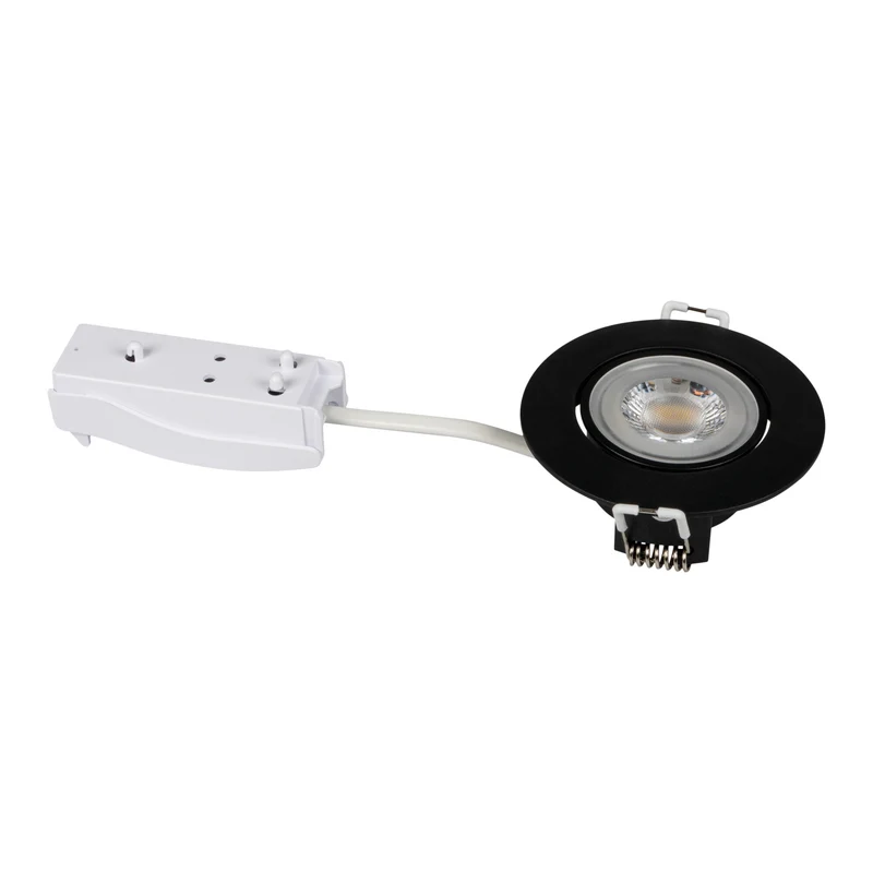 LED Einbaustrahler Extra Flach 4,8W IP20 Schwarz Weiß Schwenkbar CCT 230V
